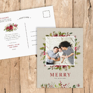 Vrolijk groen   Kerstfoto Feestdagenkaart