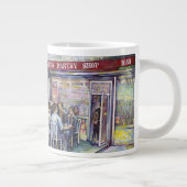 vrolijk grote koffiekop (Rechts)