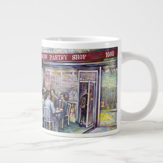 vrolijk grote koffiekop (Rechts)