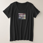vrolijk grote maat t-shirt (Design voorkant)