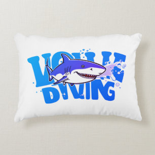 Vrolijk haai-design – Ideaal voor marineliefhebber Accent Kussen