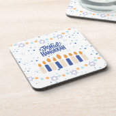 Vrolijk Hanukka Bier Onderzetter (Linkerzijde)