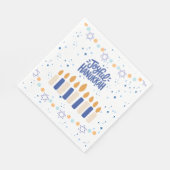 Vrolijk Hanukka Servet (Hoek)