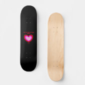 Vrolijk hart skateboard (Voorkant)