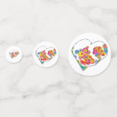 Vrolijk Hart van Lydia's Art Sangria Confetti (Achterkanten)