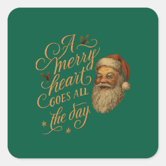 Vrolijk Hart Vierkante Sticker