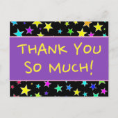 Vrolijk: "HEEL ERG BEDANKT!" Briefkaart (Voorkant)