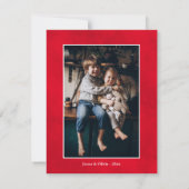 Vrolijk & Helder Abstract Kerstboom Foto Terug Feestdagenkaart (Achterkant)