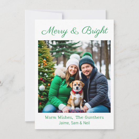 Vrolijk & helder | Afbeelding gepersonaliseerde ke Feestdagenkaart (Voorkant)