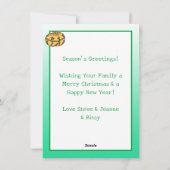 Vrolijk & helder | Afbeelding gepersonaliseerde ke Feestdagenkaart (Achterkant)