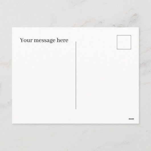 Vrolijk helder bericht Santa toevoegen Feestdagenkaart (Achterkant)