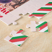 Vrolijk & Helder Chique Familie Foto Kerstbubbels Legpuzzel (Zijkant)