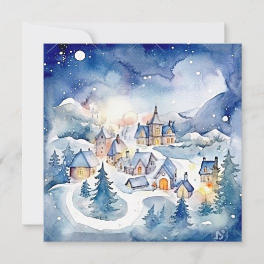 "Vrolijk & helder: een stralende kerst" Notitiekaartje (Voorkant)