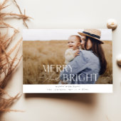 Vrolijk & helder: Elegante familie Kerstfoto Feestdagenkaart