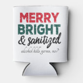 Vrolijk helder en ontsmet | Alcohol doodt ziekteki Blikjeskoeler (Voorkant)