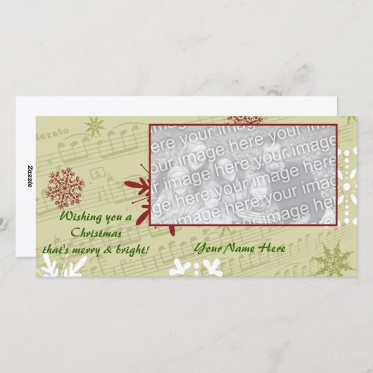 Vrolijk & Helder Feestdagenkaart (Voorkant / Achterkant)