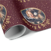 Vrolijk & Helder Foto Goud Rood Starlight Cadeaupapier (Rol Hoek)