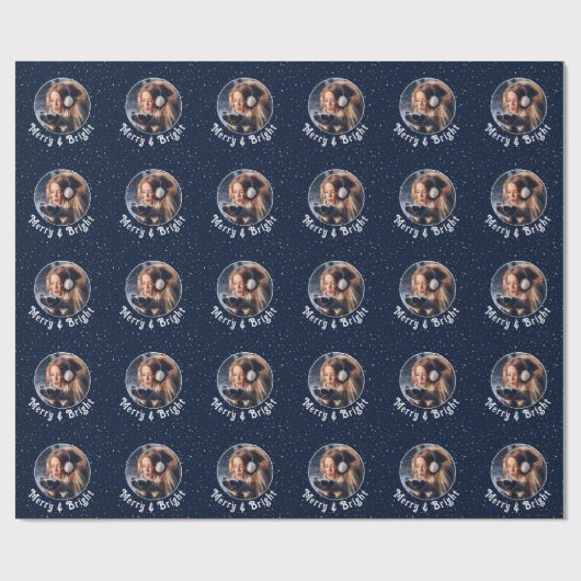 Vrolijk & Helder Foto Gouden Starlight Cadeaupapier (Vlak)