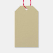 Vrolijk & helder | Fun Christmas Blue & Gold Cadeaulabel (Achterkant)