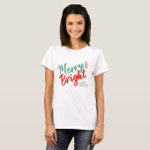 Vrolijk & Helder geschilderd scriptontwerp T-shirt (Voorkant volledig)