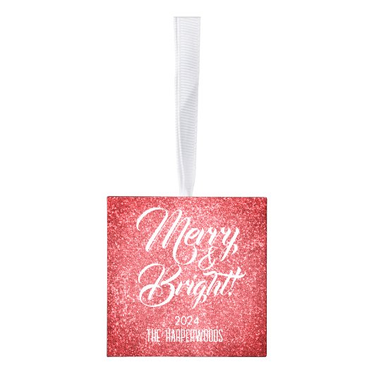 Vrolijk & helder | Glitter Kerst 3 Familiefoto Decoratie (Rechts)