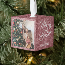 Vrolijk & helder | Glitter Kerst 3 Familiefoto Decoratie