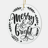 Vrolijk & helder handschrift | B&W Keramisch Ornament (Links)