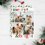 Vrolijk & Helder Kerst Leuk Familie Feestdagenkaart<br><div class="desc">Heldere en leuke kerstkaart om naar familie en vrienden te sturen!</div>