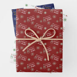 Vrolijk & Helder Kerst Wrap Pack Inpakpapier Vel