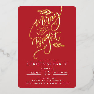 Vrolijk & Helder Kerstfeest Folie Feestdagenkaart