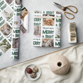 🎄 Vrolijk & Helder Kerstmis Cadeaupapier