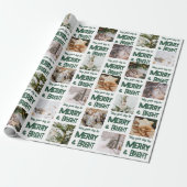 🎄 Vrolijk & Helder Kerstmis Cadeaupapier (Uitgerold)