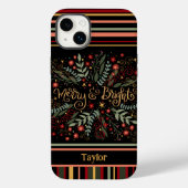 Vrolijk Helder Kerstmis Feestelijke Inspirivity Na Case-Mate iPhone Case (Achterkant)
