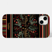 Vrolijk Helder Kerstmis Feestelijke Inspirivity Na Case-Mate iPhone Case (Achterkant (horizontaal))