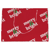 "Vrolijk & helder" Kerstmis Groot Cadeauzakje (Voorkant)
