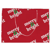 "Vrolijk & helder" Kerstmis Groot Cadeauzakje (Achterkant)