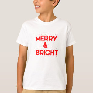 Vrolijk & helder met sneeuwvlokken t-shirt