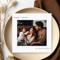 Vrolijk & Helder Minimalistisch Familie Kerstfoto