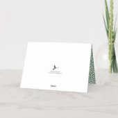 Vrolijk & Helder Modern Kerstmis Bauble Foto Echt Folie Feestdagenkaart (Achterkant)