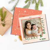 Vrolijk & Helder modern schattig vet typografie 1  Feestdagenkaart