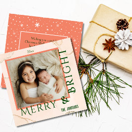 Vrolijk & Helder modern schattig vet typografie 1  Feestdagenkaart