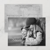 Vrolijk & Helder Modern Script en foto Briefkaart (Voorkant / Achterkant)