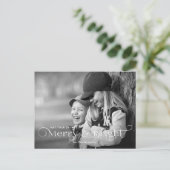 Vrolijk & Helder Modern Script en foto Briefkaart (Staand voorkant)