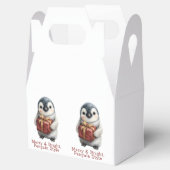 Vrolijk & Helder Pinguïn Kerstmis Bedankdoosjes (Geopend)