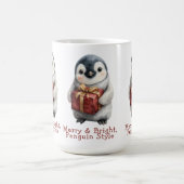 Vrolijk & Helder Pinguïn Kerstmis Koffiemok (Center)
