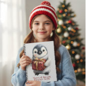 Vrolijk & Helder Pinguïn Kerstmis Notitieboek