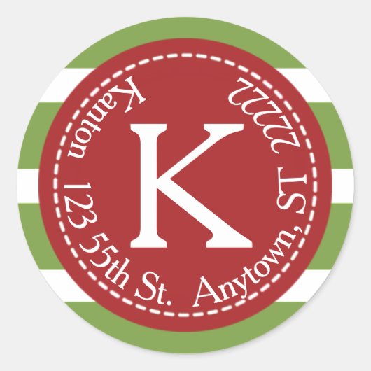 Vrolijk & helder retouradres ronde sticker (Voorkant)