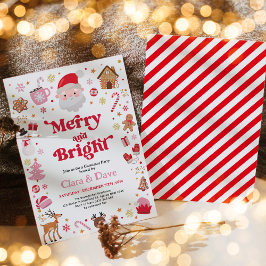 Vrolijk & helder rood roze kerstfeest kaart