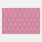 Vrolijk & Helder roze groen goud sneeuwvlokken & b Inpakpapier Vel (Voorkant 2)