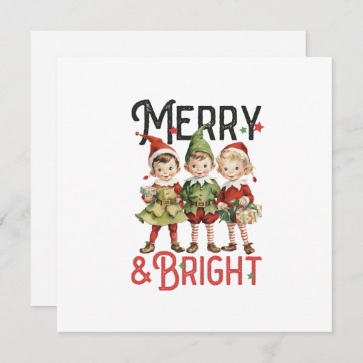  Vrolijk & Helder Vrolijk Kerstfeest (Voorkant / Achterkant)